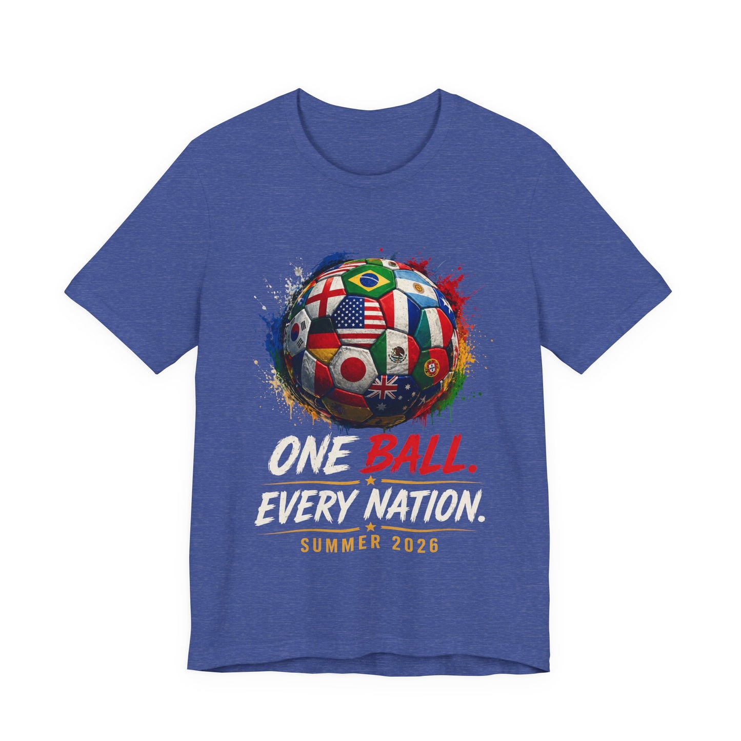 Mexico - One Ball Every Nation Soccer Tee — Summer 2026 Mexico Football Fan Shirt
