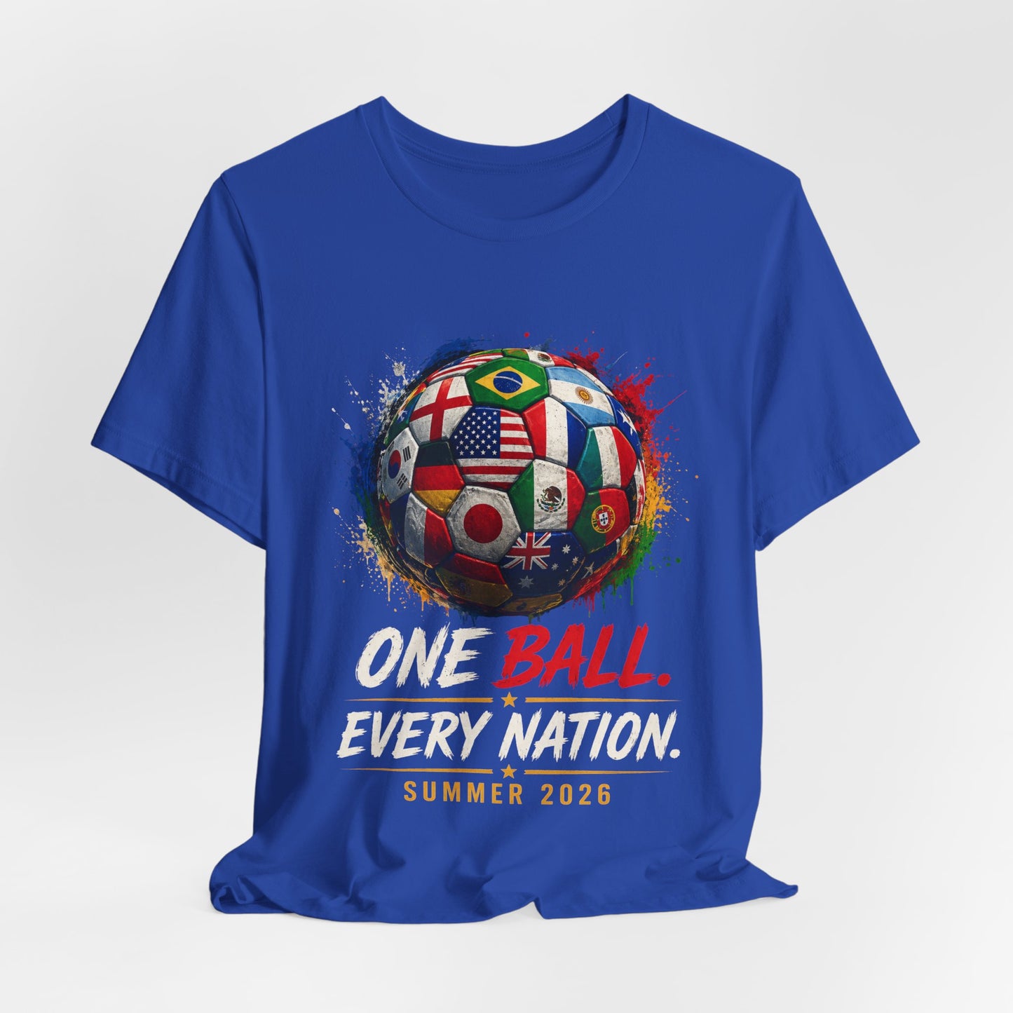 Colombia Soccer T-Shirt - "One Ball. Every Nation. Summer 2026" Colombia Fan Tee
