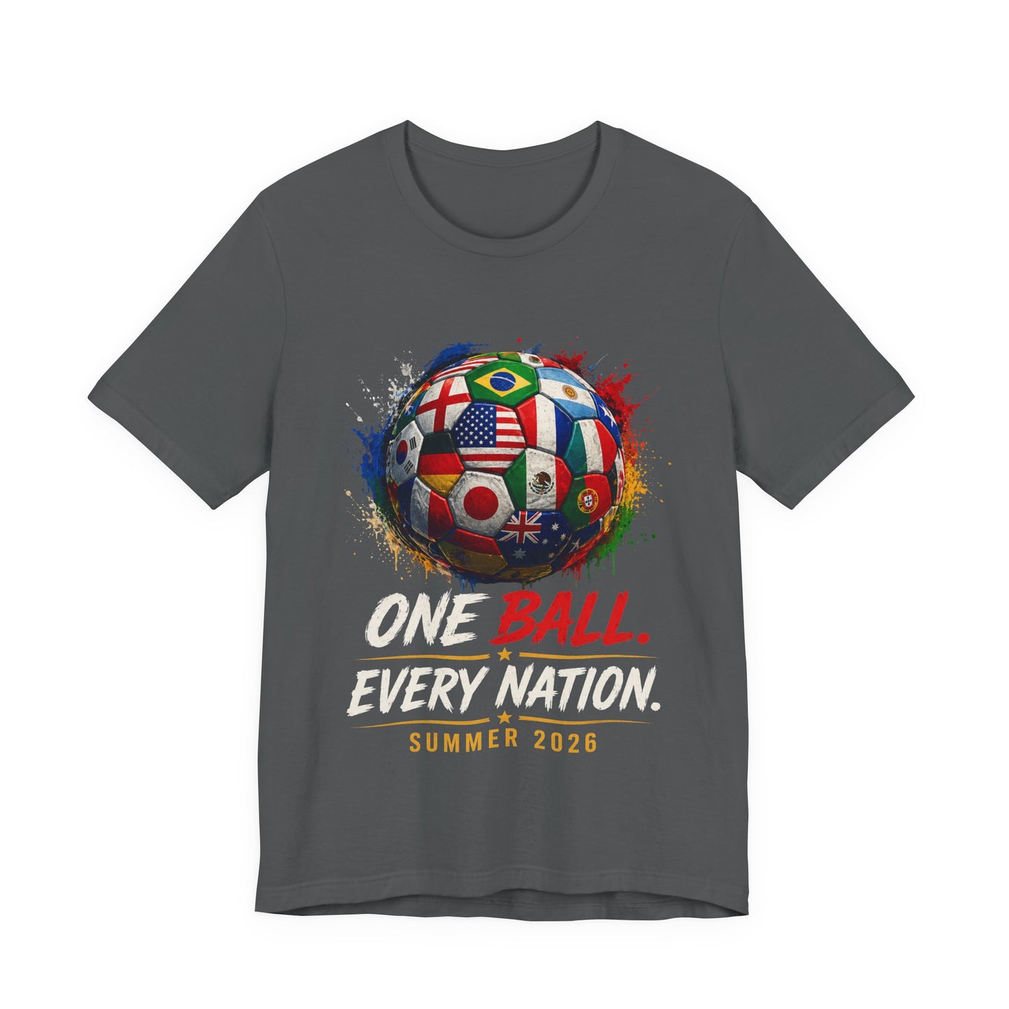 Portugal Soccer Tee — "One Ball. Every Nation. Summer 2026"