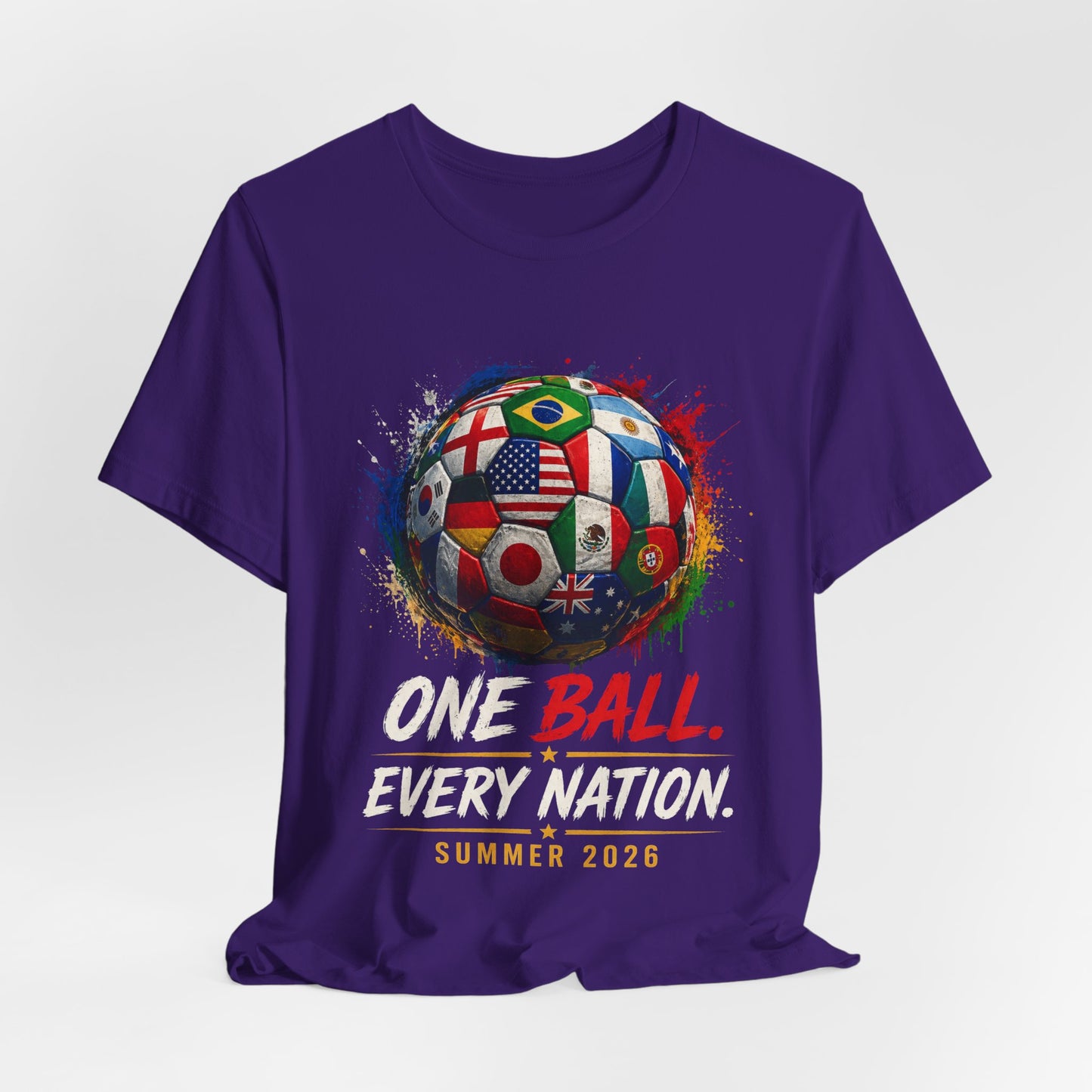 Argentina Soccer T‑Shirt – "One Ball. Every Nation." World Cup Summer 2026 Fan Tee