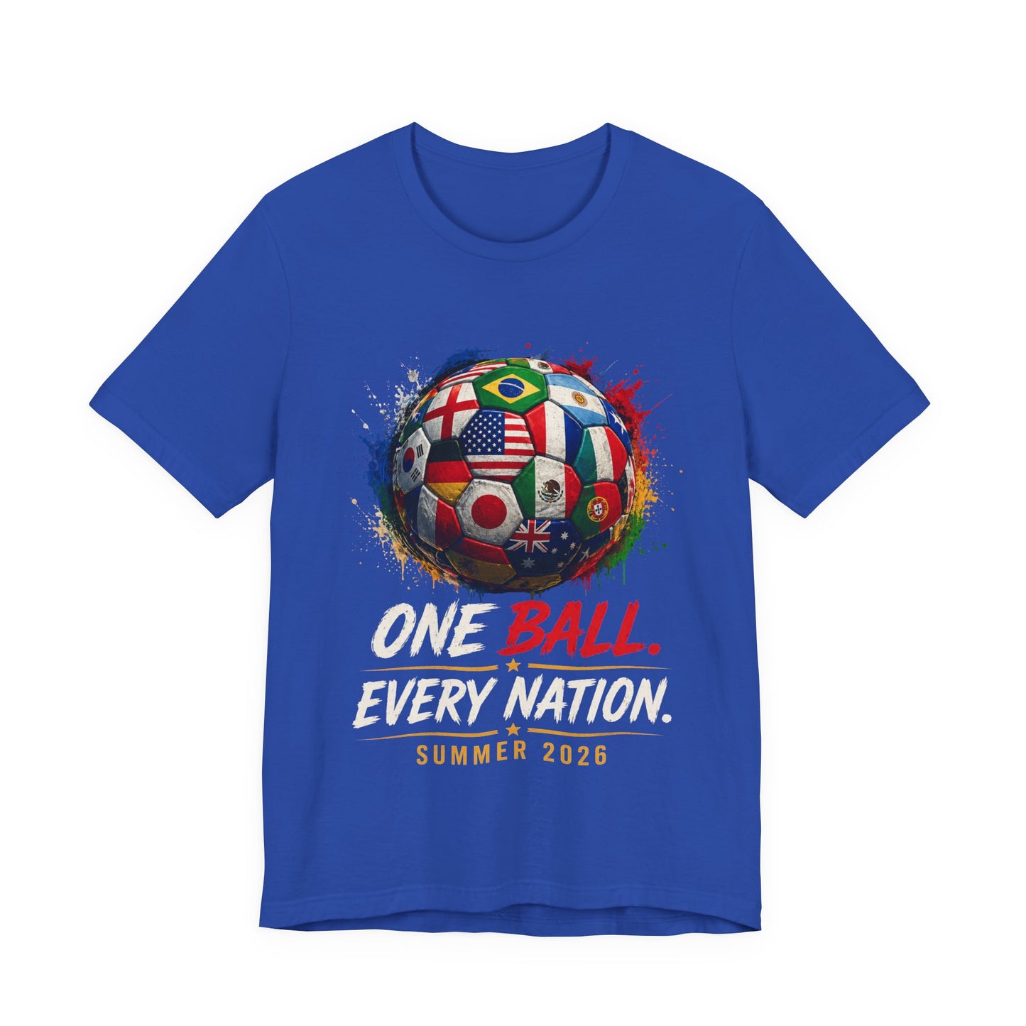 One Ball Every Nation Shirt | Soccer Fan Tee 2026 | World Football Shirt USA | International Soccer T-Shirt | Travel Fan Gift