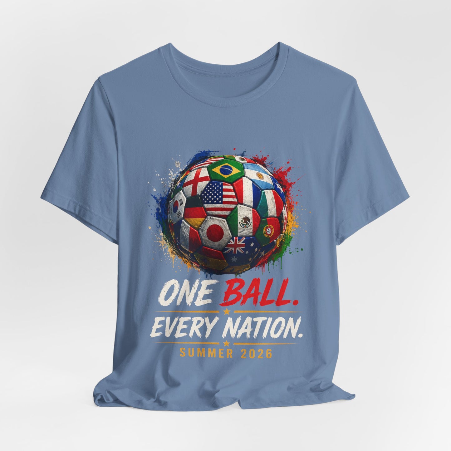 Ecuador Soccer T‑Shirt — "One Ball. Every Nation. Summer 2026" World Cup Fan Tee