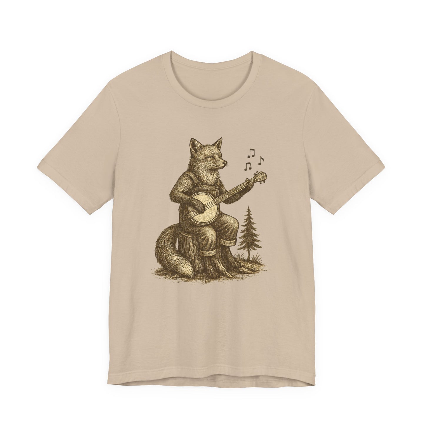 Rustic Fox Banjo T-Shirt