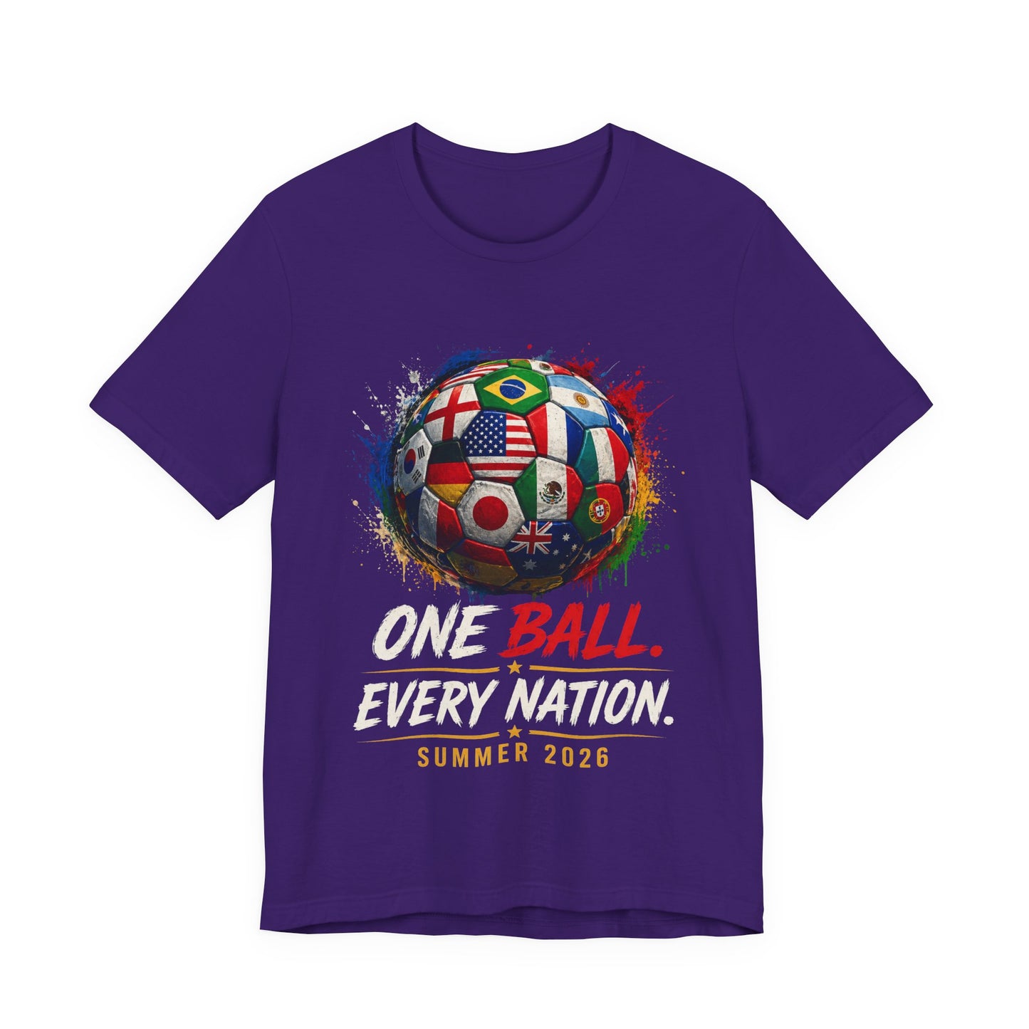 Ecuador Soccer T‑Shirt — "One Ball. Every Nation. Summer 2026" World Cup Fan Tee
