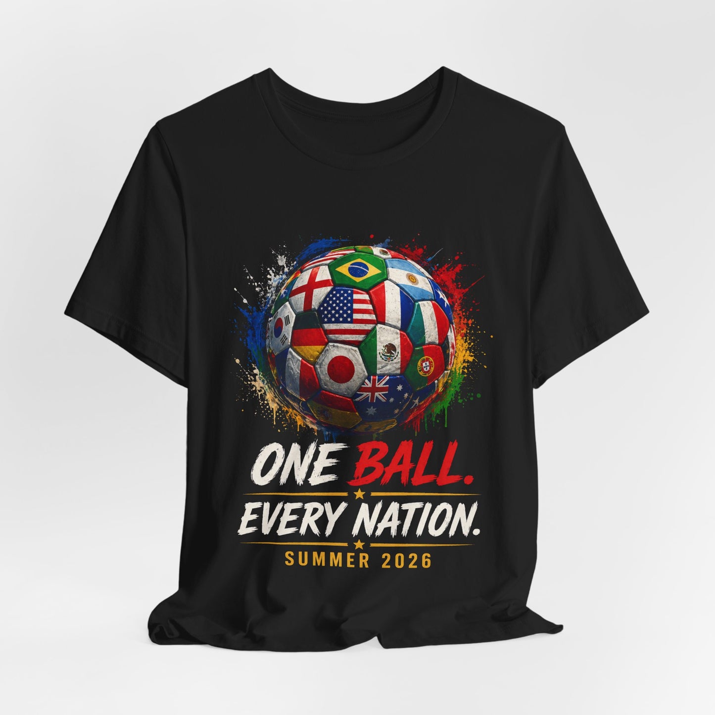 Ecuador Soccer T‑Shirt — "One Ball. Every Nation. Summer 2026" World Cup Fan Tee