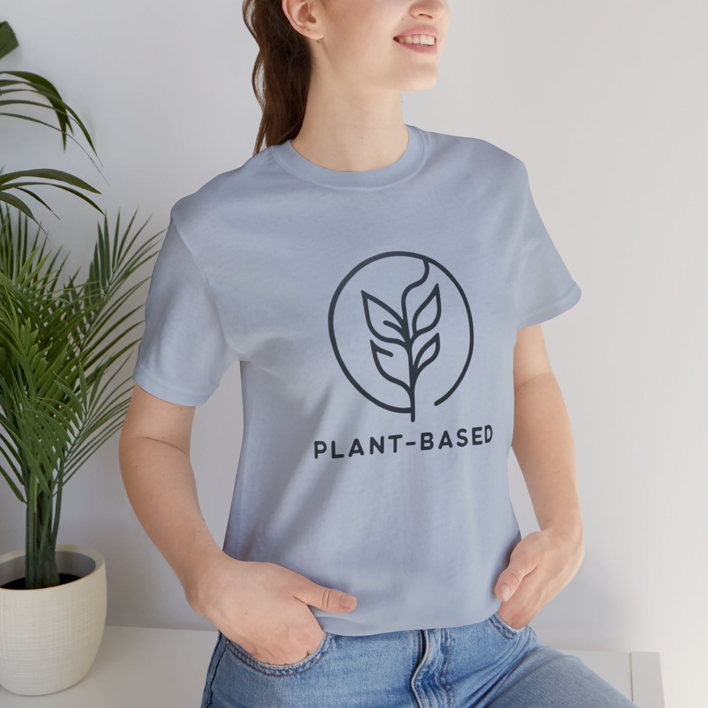 Plant-Based Minimalist Unisex Tee: Eco-Conscious, Stylish Comfort - Embrace Nature with Every Wear