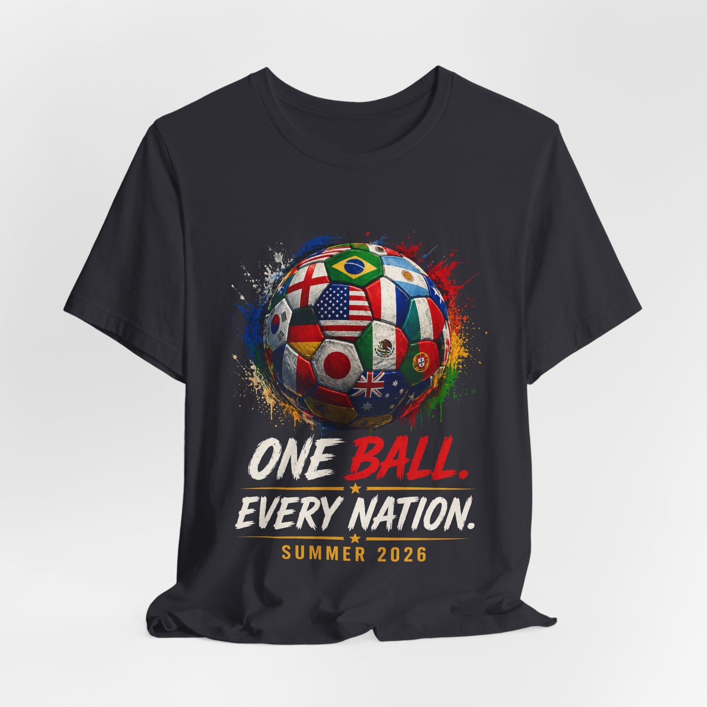 Argentina Soccer T‑Shirt – "One Ball. Every Nation." World Cup Summer 2026 Fan Tee