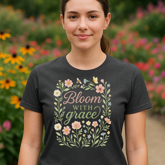 Bloom with Grace Floral T-Shirt