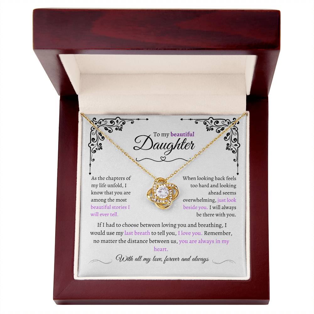 Amazing Daughter Gift "Precious Daughter" Eternal Love Necklace