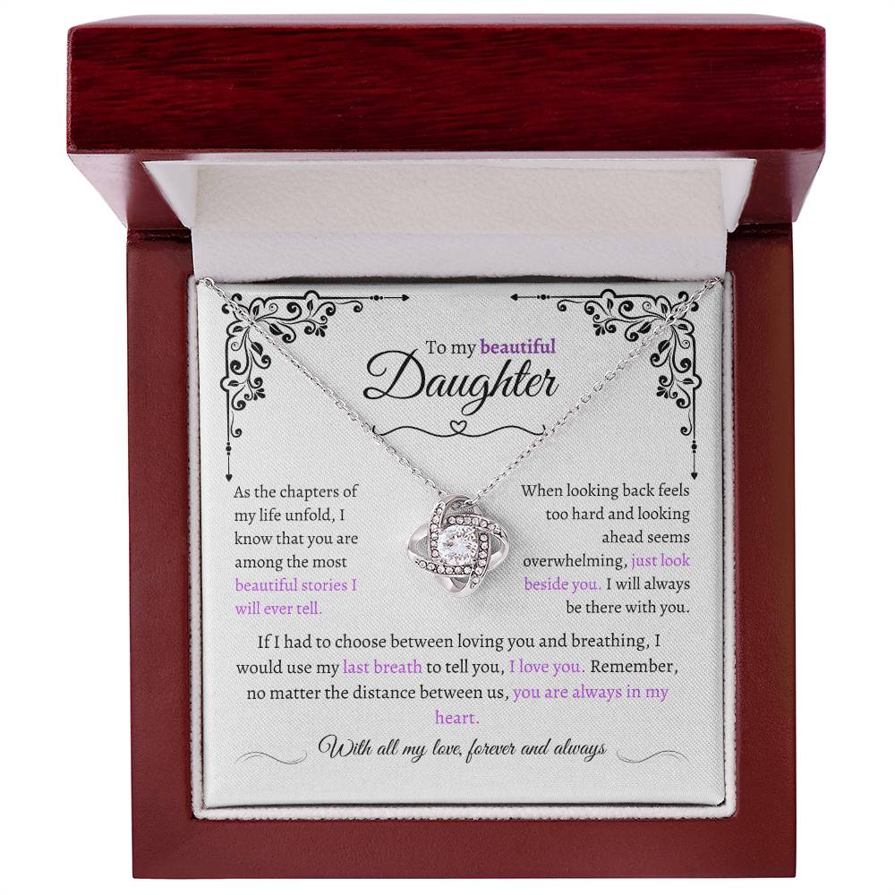 Amazing Daughter Gift "Precious Daughter" Eternal Love Necklace
