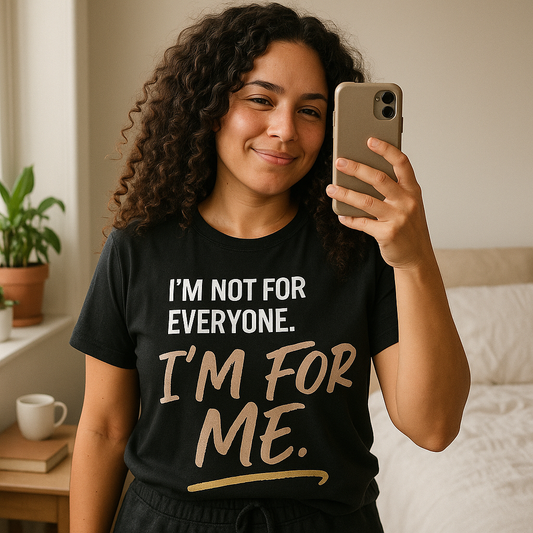 I’m Not for Everyone. I’m for Me" – Self-Worth Statement Tee
